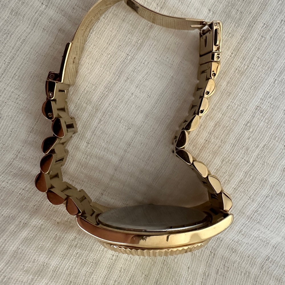 Michael Kors Gold Watch with Red Accents - Picture 6 of 9